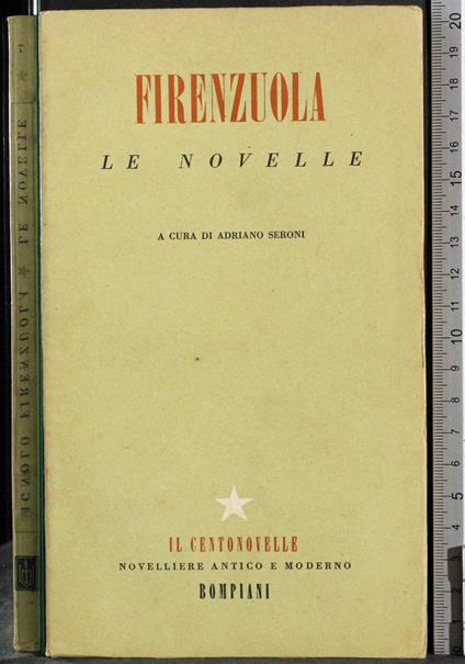 Le novelle - Agnolo Firenzuola - copertina