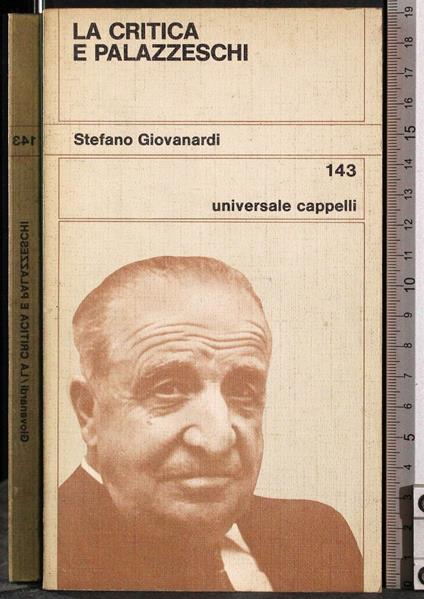 critica e Palazzeschi - Stefano Giovanardi - copertina