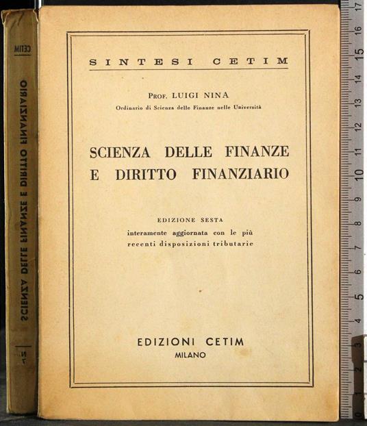 Scienza della finanze e diritto finanziario - copertina