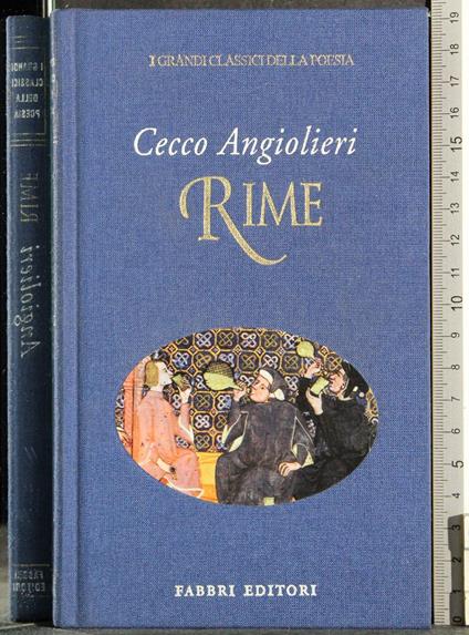 Rime - Cecco Angiolieri - copertina