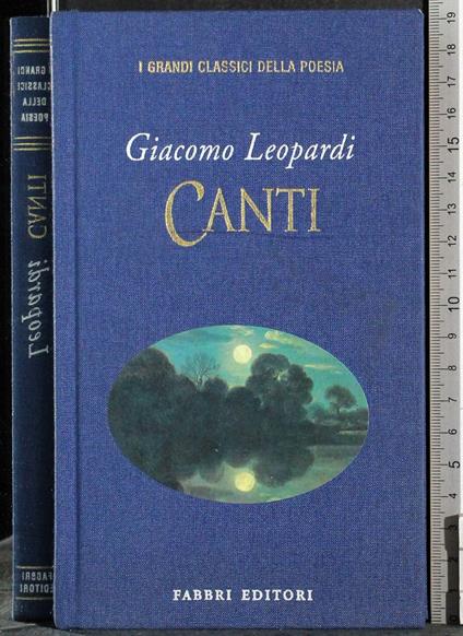 Canti - Giacomo Leopardi - copertina