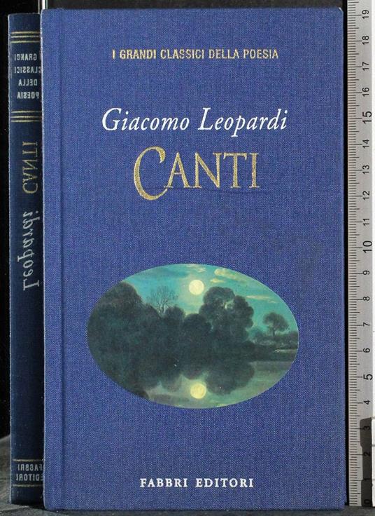 Canti - Giacomo Leopardi - copertina