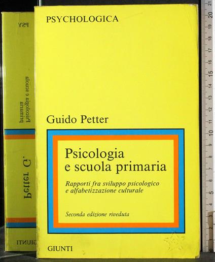 Psicologia e scuola primaria - Guido Petter - copertina