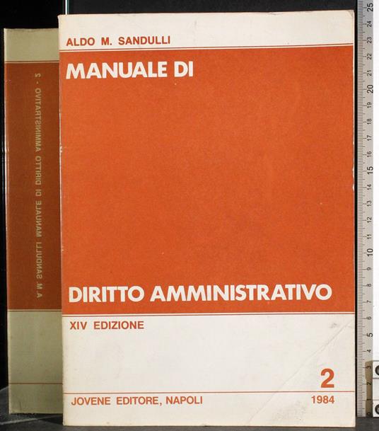 Manuale di diritto amministrativo Vol 2 - Aldo Sandulli - copertina