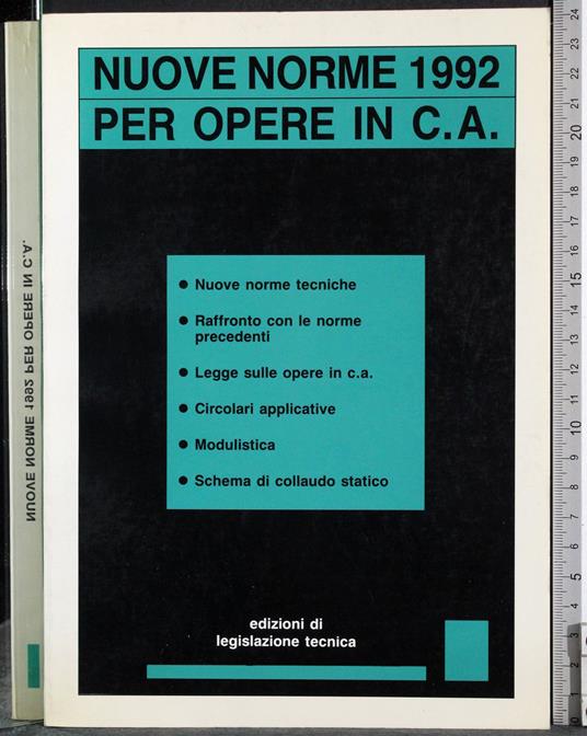 Nuove norme 1992 per opere in CA - copertina