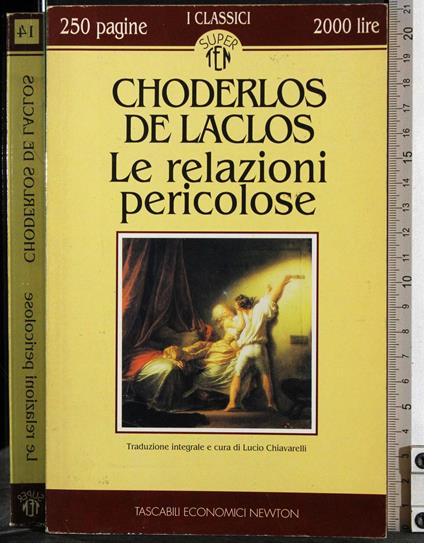 Le relazioni pericolose - Pierre Choderlos de Laclos - copertina