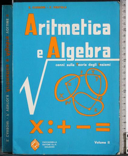 Aritmetica e Algebra. Vol 2 - copertina