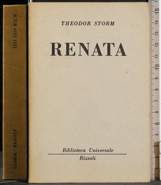 Renata - Theodor Storm - copertina