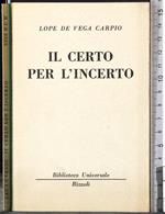 Il certo per l'incerto