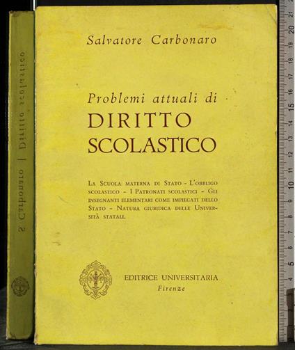 Problemi attuali Diritto scolastico - copertina