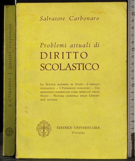 Problemi attuali Diritto scolastico - copertina