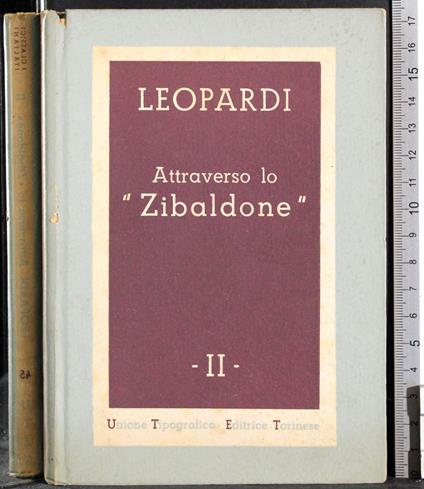 Attraverso lo "Zibaldone". Vol 2 - Giacomo Leopardi - copertina