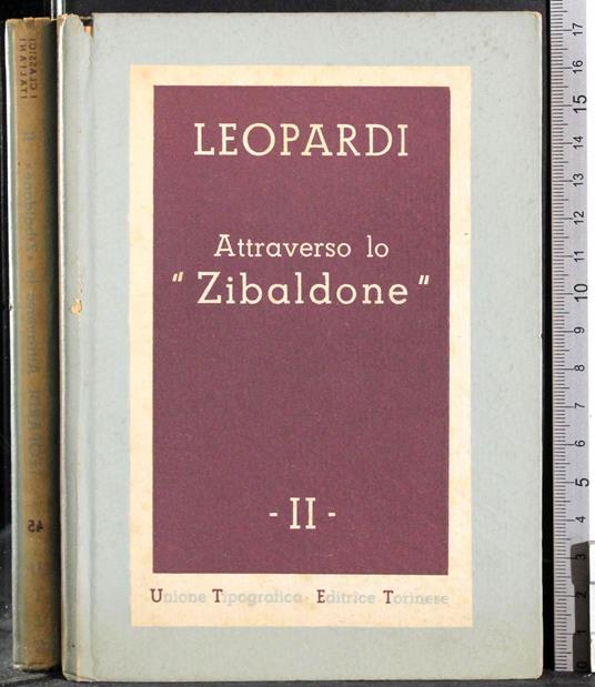 Attraverso lo "Zibaldone". Vol 2 - Giacomo Leopardi - copertina