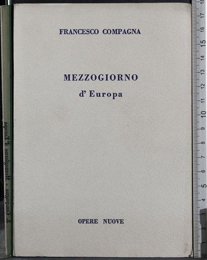 Mezzogiorno d'Europa - Francesco Compagnoni - copertina
