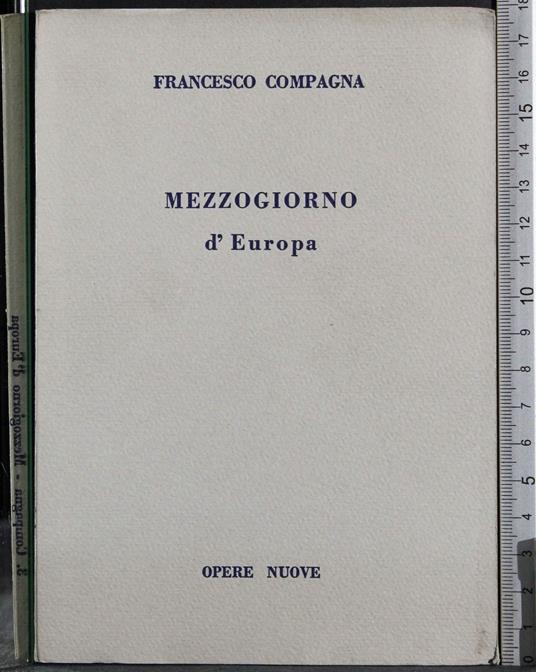 Mezzogiorno d'Europa - Francesco Compagnoni - copertina