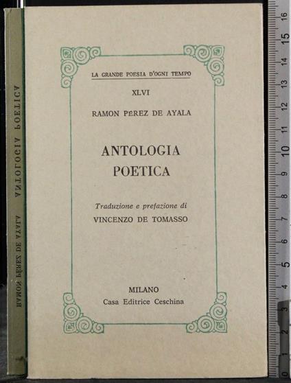 Antologia poetica - copertina