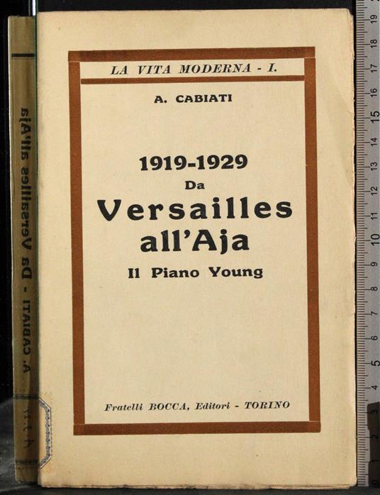 1919-1929 da Versailles all'Aja. Il piano Young - copertina