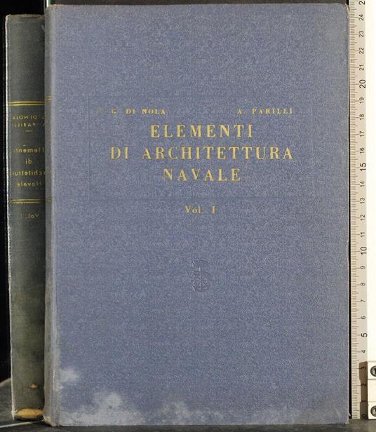 Elementi di architettura navale. Vol 1 - copertina