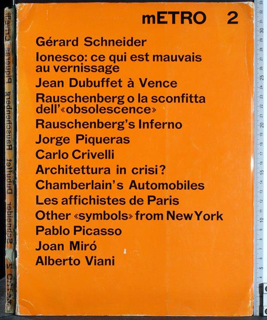 Metro 2. 1961 - Bruno Alfieri - copertina