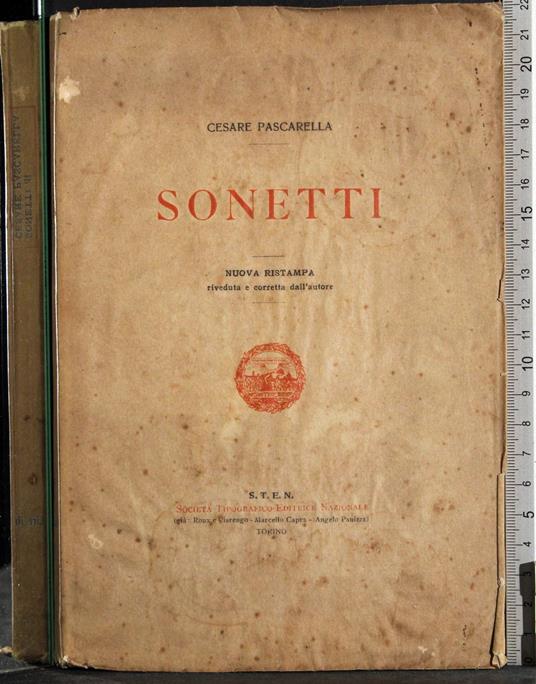 Sonetti - Cesare Pascarella - copertina