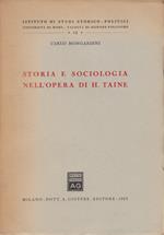 Storia e sociologia nell'opera di H. Taine