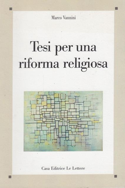 Tesi per una riforma religiosa - Marco Vannini - copertina