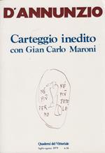 Carteggio inedito con Gian Carlo Maroni