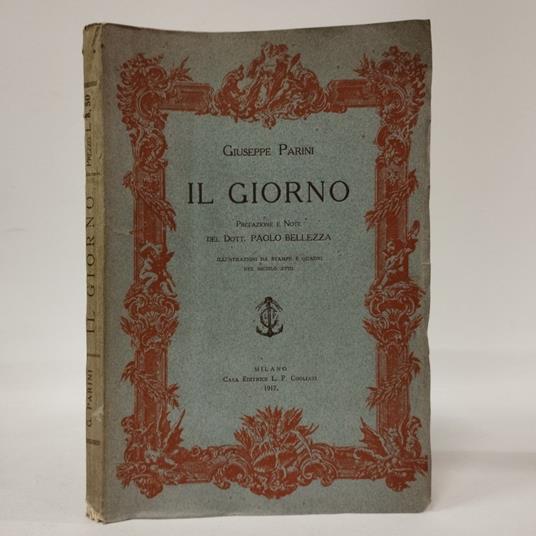 Il giorno - Giuseppe Parini - copertina