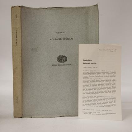 Voltaire storico - Furio Diaz - copertina