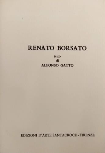 Renato Borsato - Alfonso Gatto - copertina