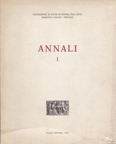 Annali I - copertina