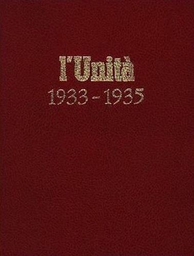 L' unità 1933 - 1935 - copertina