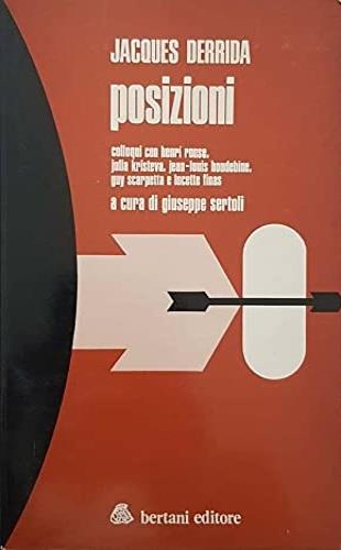Posizioni - Jacques Derrida - copertina