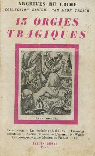 13 orgies tragiques - copertina