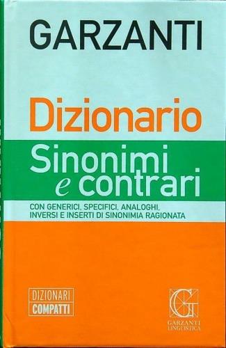 Dizionario sinonimi e contrari - copertina