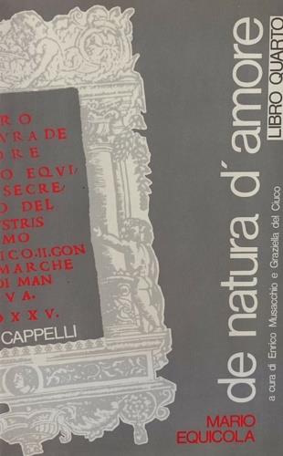 De natura d'amore. Libro Quarto - Mario Equicola - copertina
