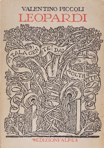 Leopardi - Valentino Piccoli - copertina