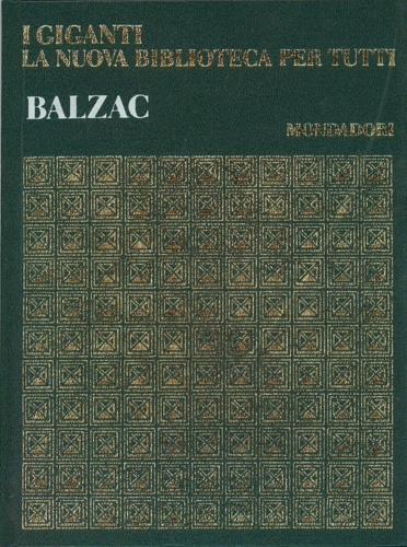Honoré de Balzac - copertina