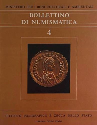 Bollettino di Numismatica 4 - copertina