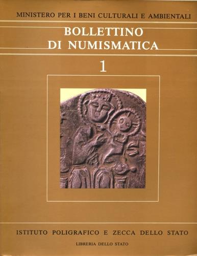 Bollettino di Numismatica 1 - copertina