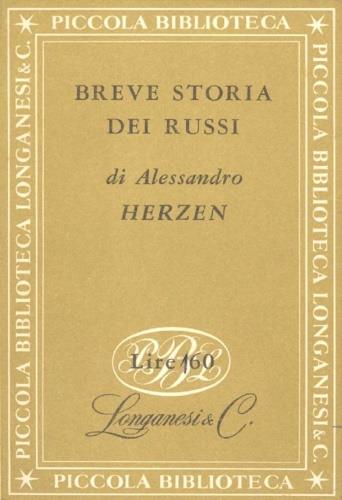 Breve storia dei russi - Aleksandr Herzen - copertina