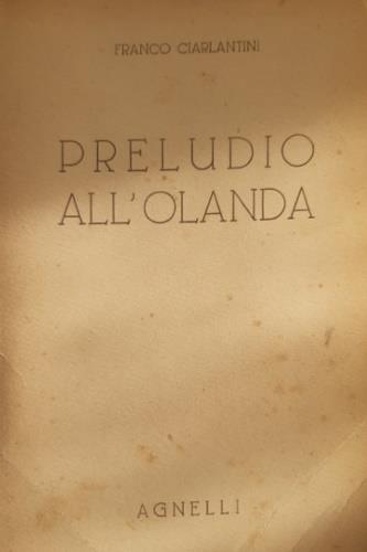 Preludio all'Olanda - copertina
