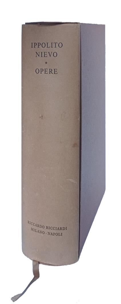 Opere - Ippolito Nievo - copertina