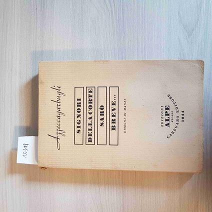 Signori Della Corte Sarò Breve - copertina