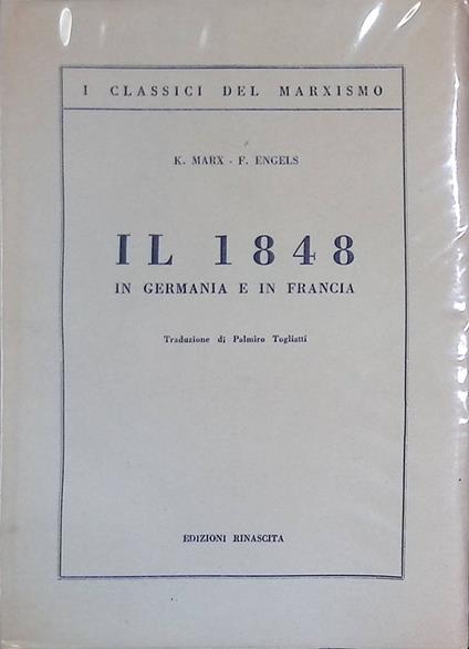 Il 1848 in Germania e in Francia - Friedrich Engels - copertina