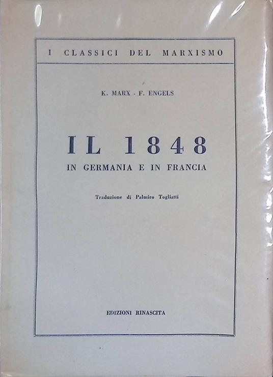 Il 1848 in Germania e in Francia - Friedrich Engels - copertina