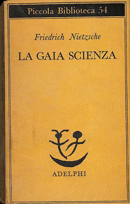 La gaia scienza - Friedrich Nietzsche - copertina