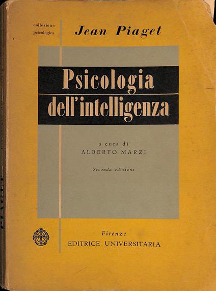 Psicologia dell'intelligenza - Jean Piaget - copertina