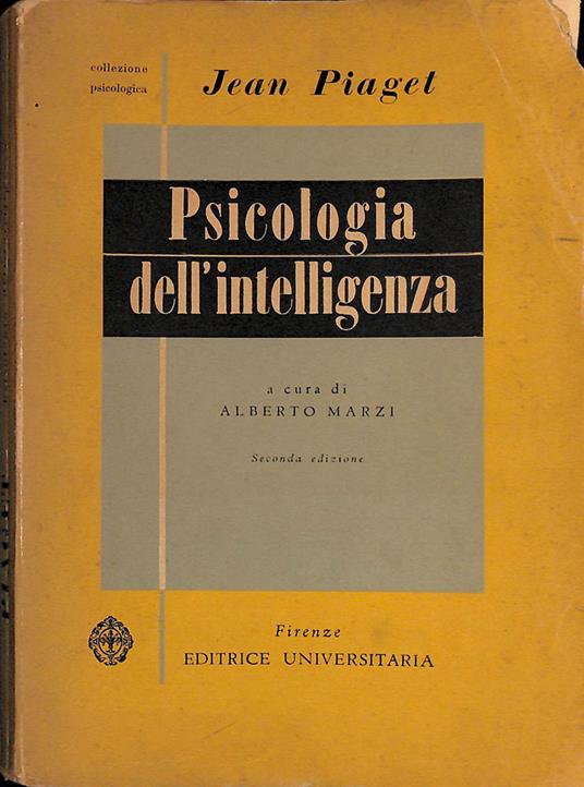 Psicologia dell'intelligenza - Jean Piaget - copertina