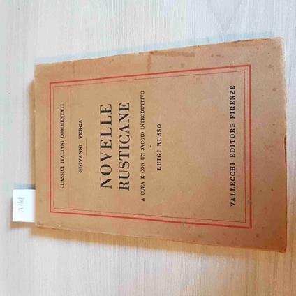 Novelle Rusticane - Giovanni Verga - copertina